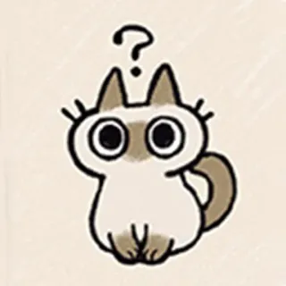 ❓ kucing, bingung, pertanyaan, hewan, lucu whatsapp sticker