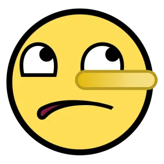 🤥 Emoji, Meme di internet, Faccia, Trollface, Faccia meme telegram sticker