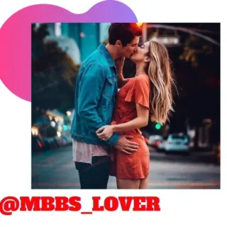 ♥ @MBBS_LOVER kissing, love, couple, relationship, romance telegram sticker