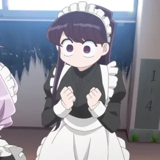 🪁 Komi Shouko Komi Can't Communicate Anime, Maid, Komi Can't Communicate, Komi Shouko, Fofo, Garota, Adorável telegram sticker