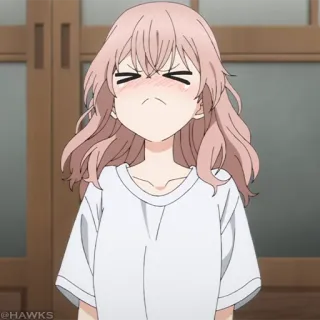 🎀 Anime, Gadis, Lucu, Karakter, Marah telegram sticker