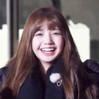 😄 Lisa kpop, singer, smiling, woman, Lisa, Blackpink, idol telegram sticker