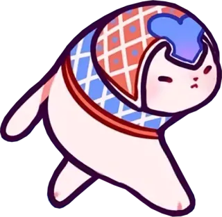 🐱 sticker, cat, animal, cartoon, cute, illustration telegram sticker