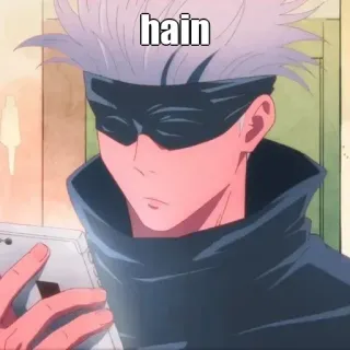 🙂 Satoru Gojo Jujutsu Kaisen hain Anime, Gojo, Satoru, Jujutsu Kaisen telegram sticker