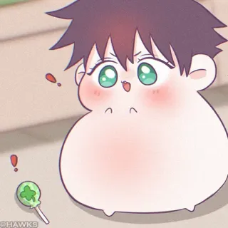 ⚫️ @HAWKS Kartun, Lucu, Anime, Permen lolipop, Karakter telegram sticker