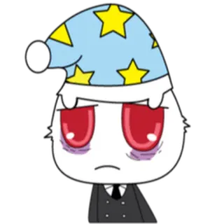 ️ 困, 累, 卡通, 睡衣, 眼睛, 可爱 whatsapp sticker