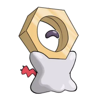 😄 Meltan pokemon, mostro, meltan, elettrico, acciaio, gioco telegram sticker
