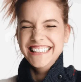 🌩 femme, sourire, portrait, heureux, personne, visage whatsapp sticker