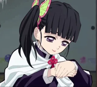🌸 Kanao Tsuyuri Demon Slayer anime, demon slayer, kanao tsuyuri, manga telegram sticker