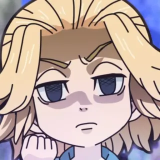 🎐 Manjiro Sano Tokyo Revengers Anime, Mangá, Tokyo Revengers, Manjiro Sano, bravo, personagem whatsapp sticker