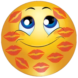 💋 Emoji, Smiley, Cium, Cinta, Kasih sayang, Kartun telegram sticker