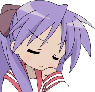 🤔 Chica anime, Manga, Lindo, Pensando, Anime telegram sticker
