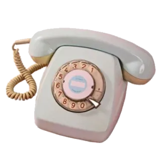 ☎️ telefono, vintage, retrò, telefono, disco combinatore telegram sticker