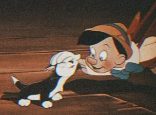 🧃 Pinocchio pinocchio, disney, cartoon, puppet, jiminy cricket whatsapp sticker