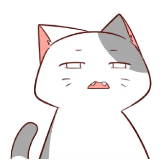 😪 cat, animal, funny, expression telegram sticker