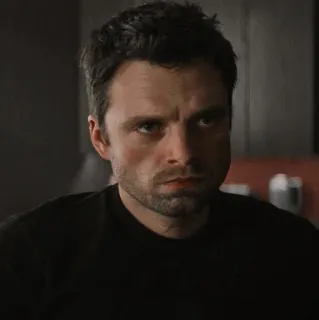 🍓 Bucky Barnes bucky barnes, sebastian stan, marvel, mcu, soldat de l'hiver, expression, émotion telegram sticker