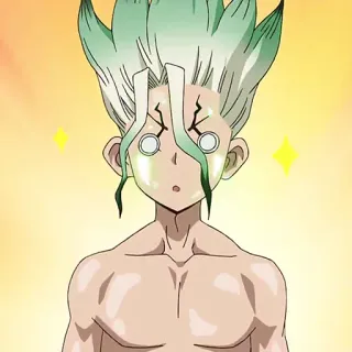 🌏 Senku Ishigami Dr. Stone anime, manga, dr stone, senku, ishigami telegram sticker