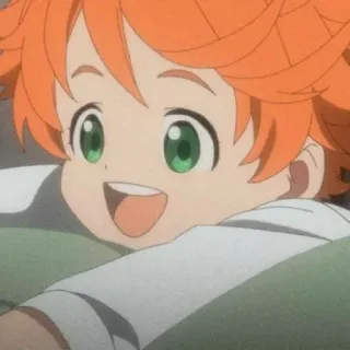 ⛓ Emma The Promised Neverland Anime, The Promised Neverland, Emma, Dibujos animados, Personaje, Ilustración telegram sticker