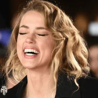 💋 Amber Heard актриса, знаменитость, портрет, женщина, блондинка telegram sticker