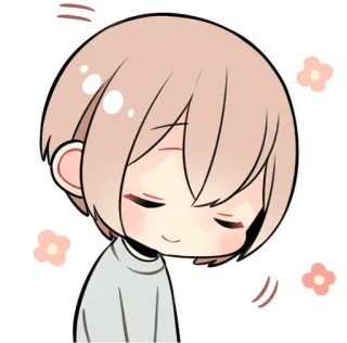 😌 动漫, 可爱, Q版, 快乐, 卡通 telegram sticker