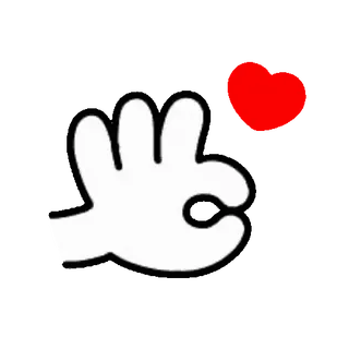 🤗 Окей, Жест рукой, Сердце, Оскорбительный whatsapp sticker