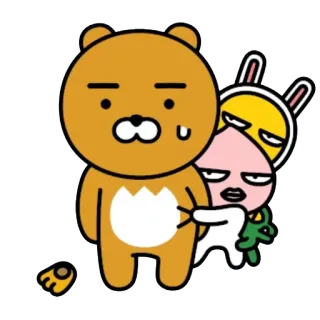 😏 character, cute, animal, kawaii, cartoon, funny telegram sticker