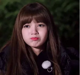 🤨 Lisa kpop, singer, celebrity, female, lisa, blackpink telegram sticker