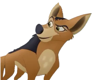 🤔 Janja The Lion Guard Dessin animé, Animal, Hyène, Personnage telegram sticker