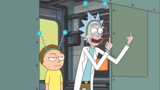 🖕 Rick Sanchez Rick and Morty Rick and Morty, cartoon, animated, offensive gesture, middle finger, Rick Sanchez telegram sticker