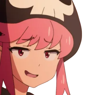 😏 Nonon Jakuzure Kill la Kill Anime, Kill la Kill, Nonon Jakuzure, altezzoso, personaggio, capelli rosa telegram sticker