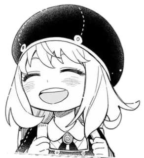 🤗 Anya Forger Spy x Family anime, Spy x Family, Anya Forger, cute, cartoon, fanart telegram sticker