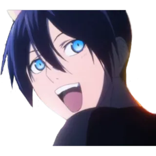 😃 Yato Noragami Аниме, Манга, Персонаж, Noragami, Ято, Наклейка whatsapp sticker