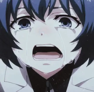 🌨 Anime, Pleurs, Triste, Personnage, Détressé telegram sticker