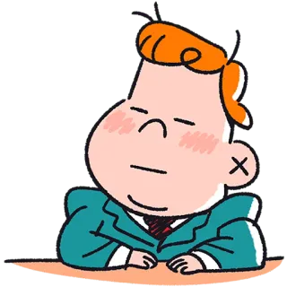 😑 desenho animado, entediado, escritório, homem, negócios, ilustração telegram sticker