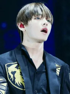 🌋 V kpop, cantante, masculino, V, BTS, ídolo, música whatsapp sticker