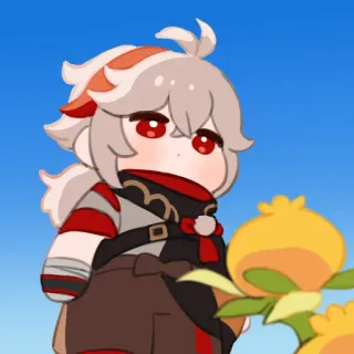 🏖 Kaedehara Kazuha Genshin Impact anime, character, genshin impact, video game, kazuha telegram sticker