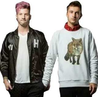 🔞 twenty one pilots, muziek, band, zanger, muzikant, pop telegram sticker