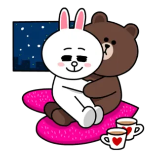 @tikelmu Brown&Cony telegram stickers