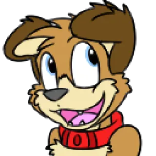 😃 hond, cartoon, schattig, dier, puppy, vrolijk telegram sticker