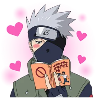 🥰 Kakashi Naruto イチャイチャパラダイス Аниме, Манга, Какаши, Наруто, Книга telegram sticker