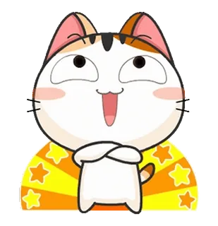 😂 mèo, hoạt hình, dễ thương, động vật, nhãn dán telegram sticker