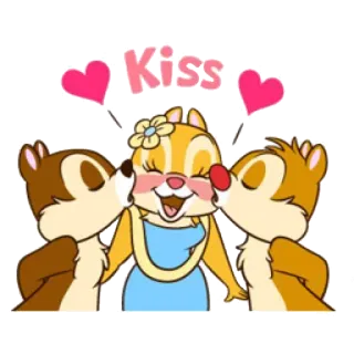 💋 Kiss Dibujos animados, Beso, Amor, Corazones, Lindo, Animales telegram sticker