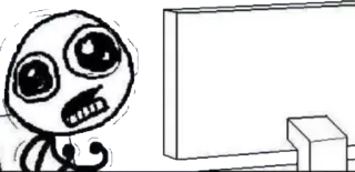 😧 meme, reaction, internet, shocked, horror telegram sticker