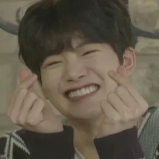 🪐 mann, lächelnd, fingerherz, koreanisch, süß, glücklich, person, asiatisch telegram sticker