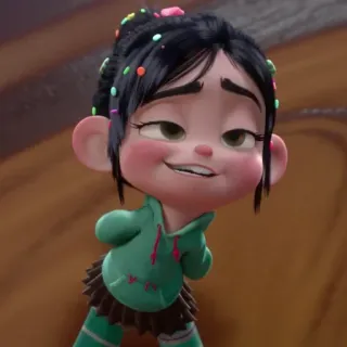 👾 Vanellope von Schweetz Wreck-It Ralph Vanellope, Ralph reichts, Disney, Figur, Film, Animation whatsapp sticker