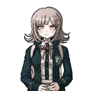 😠 Chiaki Nanami Danganronpa Anime, Fille, Mignon, Danganronpa, Jeu vidéo telegram sticker