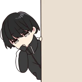 🫣 Anime, Manga, Chibi, Chico, Personaje, Lindo whatsapp sticker