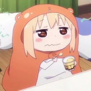 🍊 Umaru Doma Himouto! Umaru-chan umaru, anime, character, cute, manga, himouto umaru chan telegram sticker