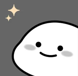 😁 หยด, น่ารัก, คาวาอิ, ประกาย, เรียบง่าย, การ์ตูน telegram sticker