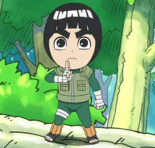 🌌 Rock Lee Naruto anime, manga, rock lee, naruto, ninja, martial arts telegram sticker